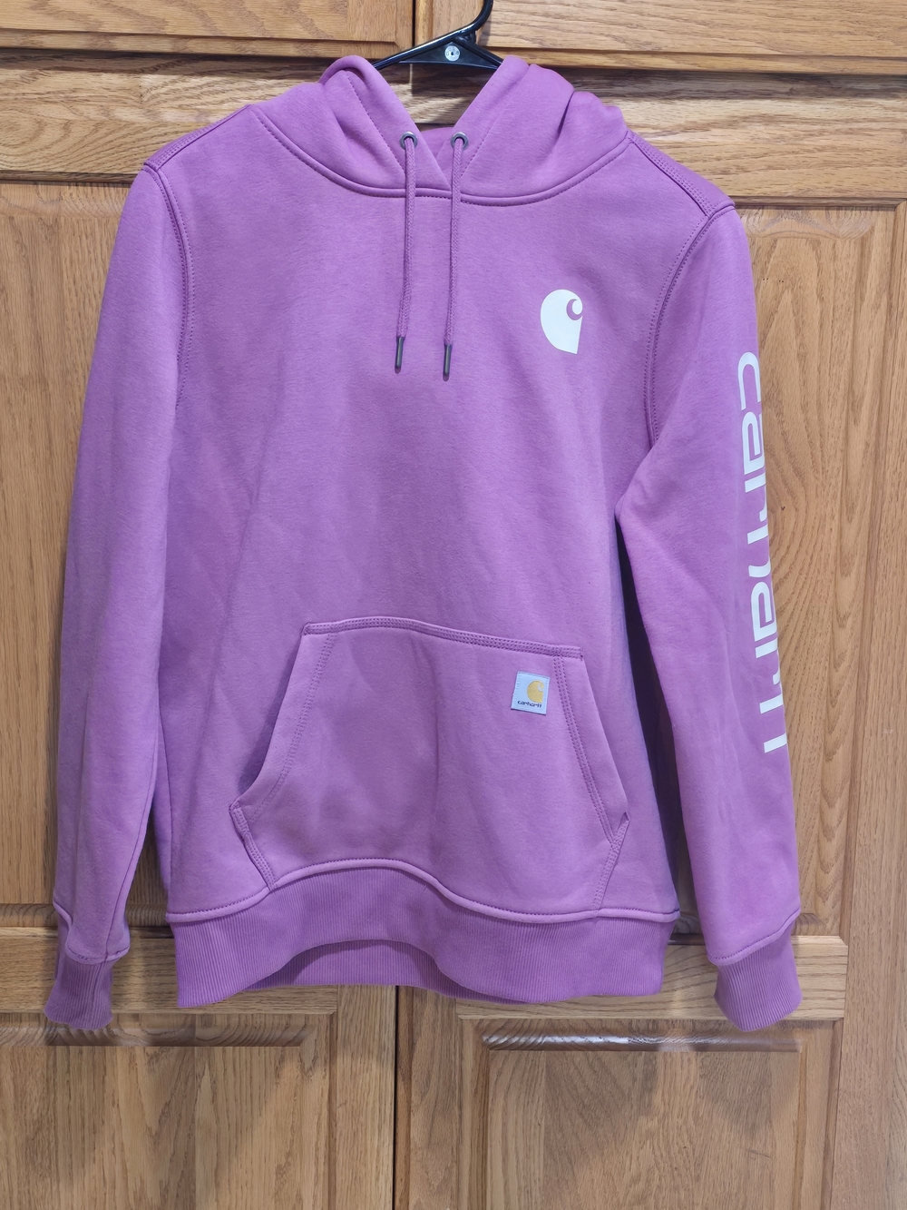 Carhartt Kids Lavender Crewneck Hoodie with White Logo
